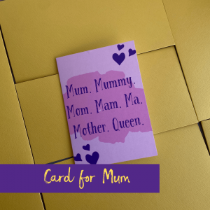 Mum Greeting Card – Heartfelt Letter for Mother’s Day or Birthday