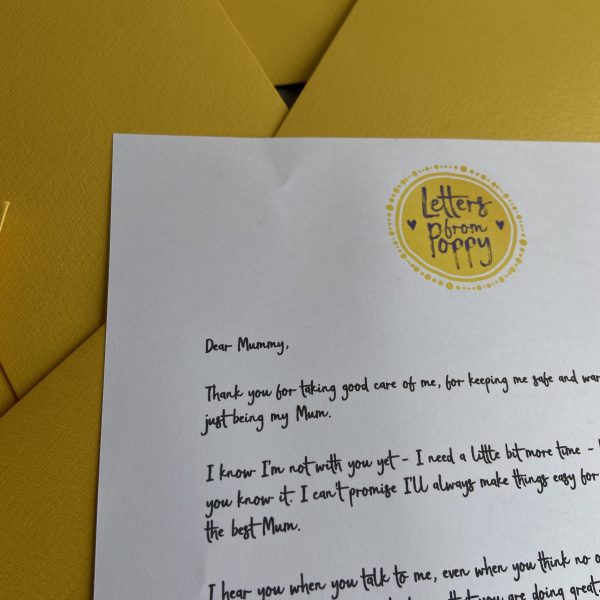 Letter from Unborn Baby to Mummy – Personalised First Mother’s Day & Baby Shower Gift - Image 2
