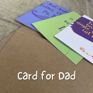Card for Dad Cover