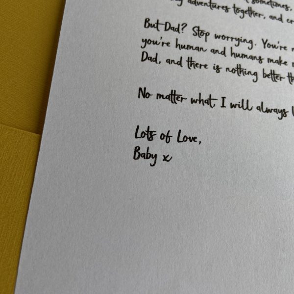 Letter from Unborn Baby to Daddy – Personalised Heartfelt First Father’s Day Gift - Image 2