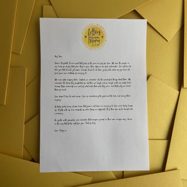 Letter for Grief – A Personalised Sympathy Gift Offering Comfort & Support - Image 2