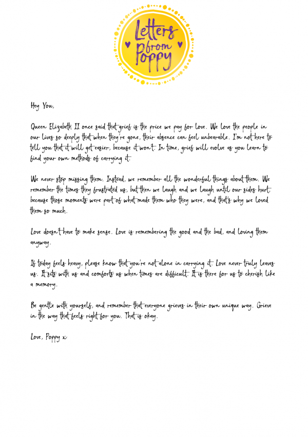 Letter for Grief – A Personalised Sympathy Gift Offering Comfort & Support - Image 4