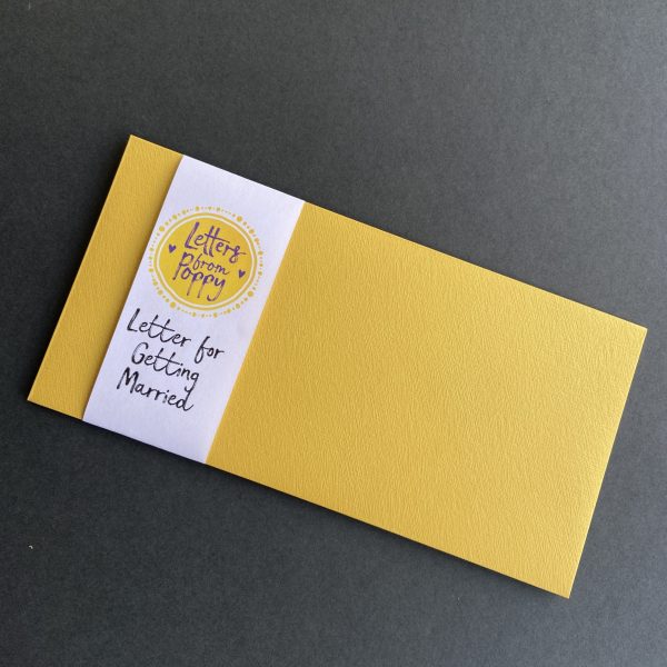 Yellow Envelope - Letter for Getting Married