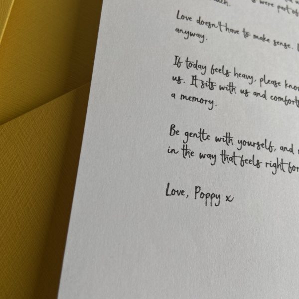 Letter for Grief – A Personalised Sympathy Gift Offering Comfort & Support - Image 3