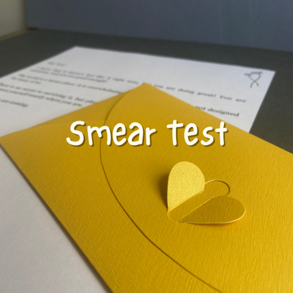 Smear Test Digital Letter
